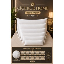 ÇİÇEKCE HOME 1 Adet Uzun Yastık -Hamile Yastık -Dekoratif Yastık Boncuk Silikon Elyaf Dolgulu