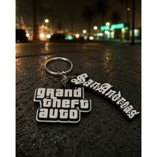 Goka 3D Craft Grand Theft Auto (Gta) San Andreas 2'li Anahtarlık Seti - Özel Tasarım Oyuncu Aksesuarı