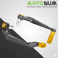 MOTONUM Altai x Line 50 Manet Koruma Karbon Desenli-Sarı DEKORLU-MKM23130