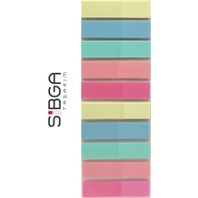 Sibga Tasarım Şeffaf Renkli Postit Post-It Post It. Kitap Ayracı Ayraç Postit Sticker Not Kağıdı 200 Yaprak