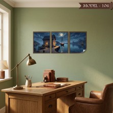 Akıllı Kağıt Statik Tutunma Özellikli Tablo - Poster Manzara (Model- 106)