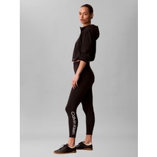 Calvin Klein Kadın / Kız Siyah Calvin Klein Icon Sport 7/8 Leggı, Ub1 Siyah Kadın Tayt