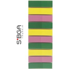 Sibga Tasarım Şeffaf Renkli Postit Post-It Post It. Kitap Ayracı Ayraç Postit Sticker Not Kağıdı 200 Yaprak
