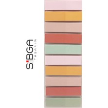Sibga Tasarım Şeffaf Renkli Postit Post-It Post It. Kitap Ayracı Ayraç Postit Sticker Not Kağıdı 200 Yaprak