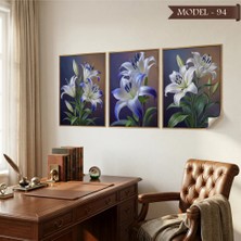 Akıllı Kağıt Statik Tutunma Özellikli Tablo - Poster Çiçek (Model- 94)