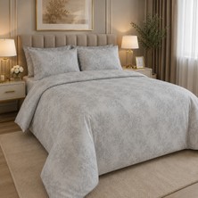 Zeren Home %100 Pamuk Çift Kişilik Nevresim Takımı Çiçek Desenli | Lastikli Çarşaf | 2 Yastık Kılıfı | 4 Parça Takım | Kutulu Gönderim