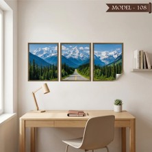 Akıllı Kağıt Statik Tutunma Özellikli Tablo - Poster Manzara (Model- 108)