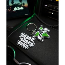 Goka 3D Craft Grand Theft Auto 5 (Gta V) 2'li Anahtarlık Seti - Özel Tasarım Oyuncu Aksesuarı