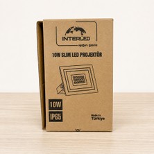 Interled 10W Slım LED Projektör IP65