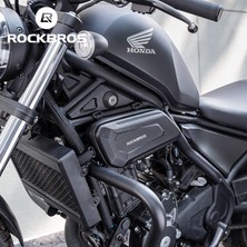 Rockbros Motosiklet Sert Gövde Yan Çanta – Karbon Dokulu Darbeye Dayanıklı Şasi Çantası Reflektörlü