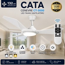 Cata CT-3000 LED Tavan Vantilatörü Yeni Kasa Beyaz
