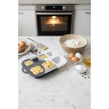 Kitchen Life 7 Farklı Kalıp Silikon Kek ve Kurabiye  Kalıp Seti  Çok Amaçlı Pişirme Kalıbı