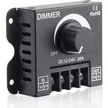 Dc 12V 24V 30A LED Sürücü Dimmer 360W 720W Voltaj Ayarlı Ampul