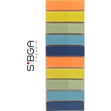 Sibga Tasarım Şeffaf Renkli Postit Post-It Post It. Kitap Ayracı Ayraç Postit Sticker Not Kağıdı 200 Yaprak