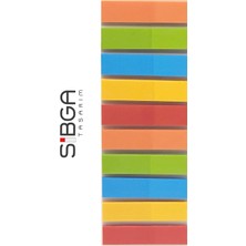 Sibga Tasarım Şeffaf Renkli Postit Post-It Post It. Kitap Ayracı Ayraç Postit Sticker Not Kağıdı 200 Yaprak