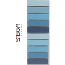 Sibga Tasarım Şeffaf Renkli Postit Post-It Post It. Kitap Ayracı Ayraç Postit Sticker Not Kağıdı 200 Yaprak