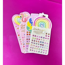 Renkli ve Eğlenceli Kabartmalı Sticker Seti (1 Adet)