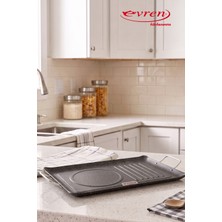 EVREN MUTFAK 29X47 cm Goldstone Bifera Kulplu Tepsisi