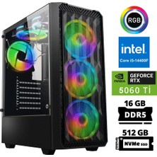 Xaser XSR950 I5 14400F 16GB Ddr5 Ram 512GB M.2 Nvme SSD 8gb RTX5060 Ti Oyuncu Tavsiye Sistem