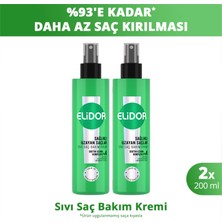 Elidor Sıvı Saç Bakım Kremi Sağlıklı Uzayan Saçlar 200 ml x2