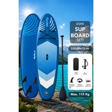 Fischer Şişme Sup Board Seti - 115KG Taşıma Kapasiteli Taşıma Çantalı Sörf Tahtası 320X80X15CM Mavi