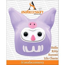 Asaf Accessory Kuromi Lila Charm / Gümüş Kaplama