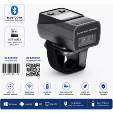 Netum Symble XB-RS40  2d 1d Qr Yüzük Bluetooth Kablosuz Barkod Okuyucu