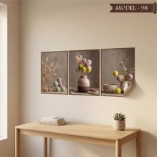 Akıllı Kağıt Statik Tutunma Özellikli Tablo - Poster Çiçek (Model- 98)