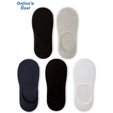 Kiğılı 5'li Pamuklu Esnek Loafer Çorap Seti