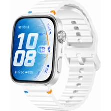 Sneezy Huawei Watch Fit 5 Pro Ile Uyumlu Dalga Desenli Tokalı Yumuşak Soft Silikon Kordon