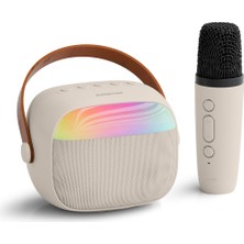 Polosmart FS112 Mikrofonlu Rgb LED Aydınlatmalı Bluetooth 5.4 Karaoke Set