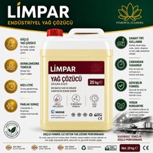Limpar Yağ Çözücü 20 kg | Profesyonel Endüstriyel Yağ Temizleyici | Güçlü Yağ Sökücü | Mutfak ve Sanayi Tipi Temizlik