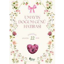 Lifoya Doğum Günü Temalı Gübresi Kendinden Tohum Kartı-25 Adet- Fesleğen Tohumlu
