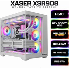 Xaser XSR908 I7 12700F 32GB Ram 1tb M.2 Nvme SSD 8gb RTX5060TI Sıvı Soğutma Oyuncu Tavsiye Sistem