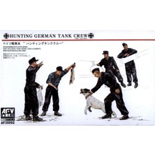 Afv Club AF35092 1/35 Ölçek, Hunting German Tank Crew-5 Figures With Dog & Rabbits Figür, Plastik Model Kiti