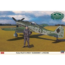 Hasegawa 8251 1/32 Ölçek, Focke-Wulf FW190D-9 Barkhorn ve Figürü, Savaş Uçağı (Limited Edition) Plastik Model Kiti