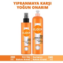 Elidor Anında Onarıcı Sıvı Saç Bakım Kremi 200 ml + 7/24 Kurtarıcı Bakım Kremi 240 ml