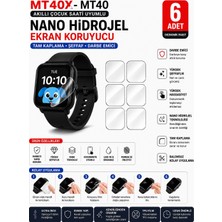 TCL Movetime MT40X-MT40 Akıllı Çocuk Saati Ekran Koruyucusu (6 Adet)Nano Esnek Koruma