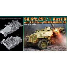 Dragon 6861 1/35 Ölçek, Sd.Kfz.251/1 Ausf.D (with 28/32cm Wurfrahmen 40) Roket Atıcı Plastik Model Kiti