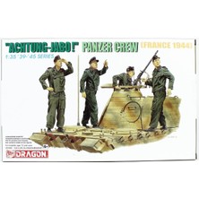 Dragon 6191 1/35 Ölçek, (Achtung-Jabo!) Tank Mürettebatı (Fransa 1944) Asker Figürleri Plastik Model Kiti