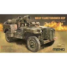 Meng VS012 1/35 Ölçek, MB Alev Silahlı Askeri Cip, Plastik Model Kiti