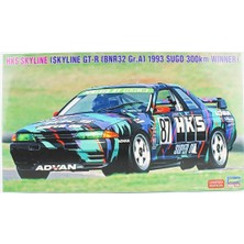 Hasegawa 20670 1/24 Ölçek, Hks Skyline skyline Gt-R [BNR32 Gr.a] 1993 Sugo 300KM Winner, (Limited Edition) Yarış Aracı Plastik