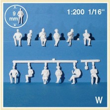 Schulcz 23031 1/200 Ölçek, Eurofigures, Sitting-White-Sitting