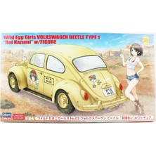 Hasegawa SP488 52288 1/24 Ölçek, Volkswagen Beetle Type 1 (Rei Hazumi) Wild Egg Girls No.03  W/figure, Otomobil Plastik Model K