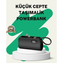 Epilons 2000mah Mini Powerbank Dahili Konektörlü Pd 20w
