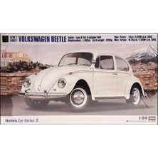 Hasegawa HC03 21203 1/24 Ölçek, Volkswagen Beetle 1967, Otomobil Plastik Model Kiti