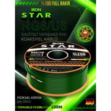 Iron Star 96 Tel Full Bakır Anten Kablosu 100 Metre Yeşil