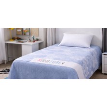 Amazon Ev Pamuk Dokuma Tek Kişilik Pike 160*240 cm Deniz- Mavi A21