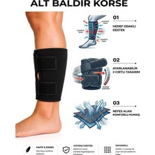 Ankaflex 2 Adet Bacak Alt Baldır Destek Bandajı Ayarlanabilir Kaval Kemiği Korsesi Sıkıştırma Baldır Sargısı