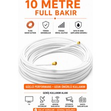 Iron Star 10 Metre Full Bakır 96 Tel Konnektör Takılı Anten Kablosu